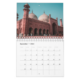 Een wereld van moskeeën islamitische muur kalender