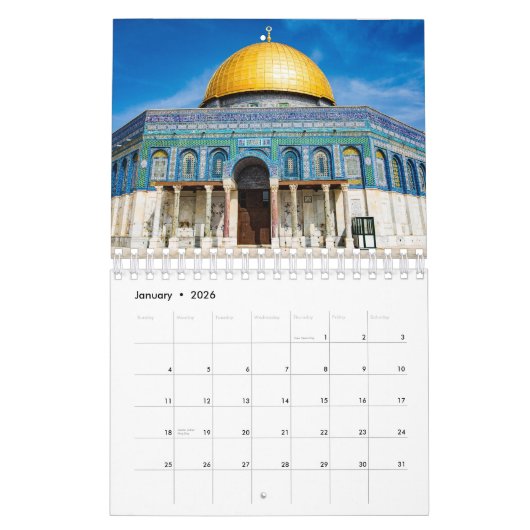 Een wereld van moskeeën islamitische muur kalender (Jan 2026)