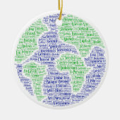 Een wereld van talen ornament (Voorkant)