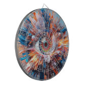 Een wereld van verwondering begint met visie dartbord (Voorkant Links)