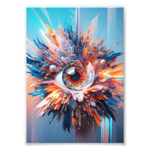 Een wereld van verwondering begint met visie foto afdruk