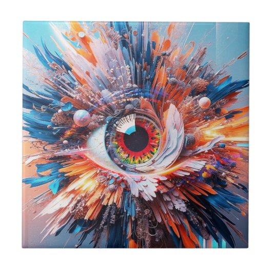 Een wereld van verwondering begint met visie tegeltje (Voorkant)