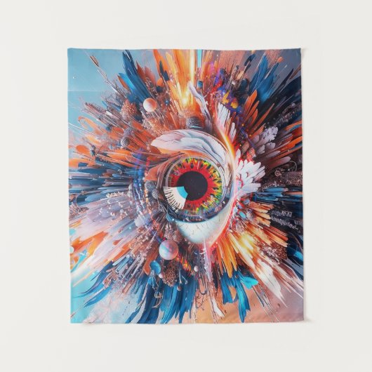 Een wereld van verwondering begint met visie wandkleed (Voorkant)