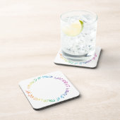 Een wereld van vrede, liefde en vreugde bier onderzetter (Rechterzijde)