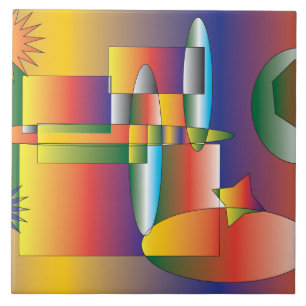 Een wereld van Wonder en Ontdekking Tegeltje