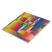 Een wereld van Wonder en Ontdekking Tegeltje (Zijkant)