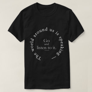 Een wereld van woorden   Luister ernaar T-shirt