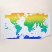 Een wereld van zon strandlaken (Voorkant)