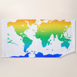 Een wereld van zon strandlaken