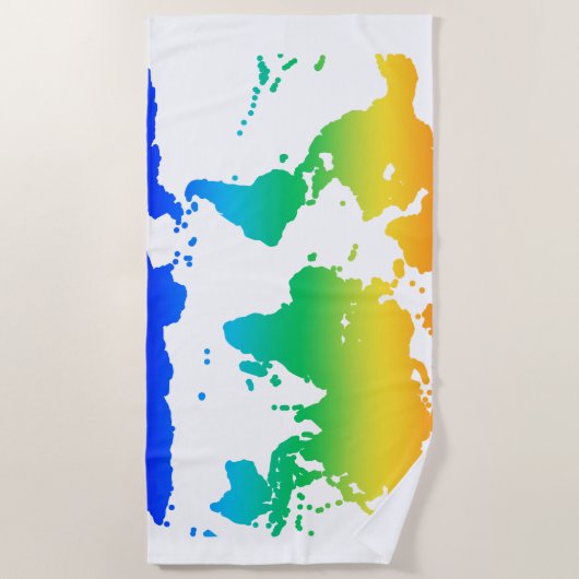 Een wereld van zon strandlaken (Voorkant)