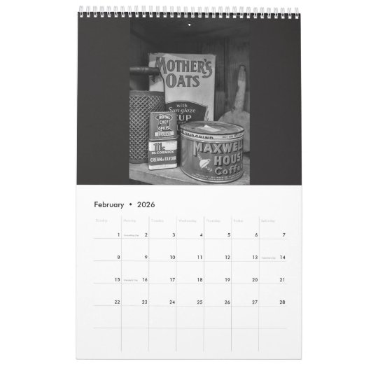 Een wereld van zwart en wit kalender (Feb 2026)