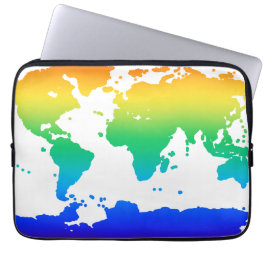 Een wereld voor onderweg laptop sleeve