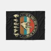 Een wereld waarin je als een bewustzijnsdoof teken fleece deken (Voorkant (Horizontaal))