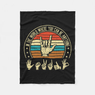 Een wereld waarin je als een bewustzijnsdoof teken fleece deken