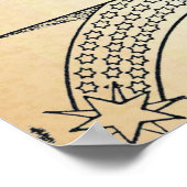 "Een wereld zien in een graan van zand" goud Poster (Hoek)