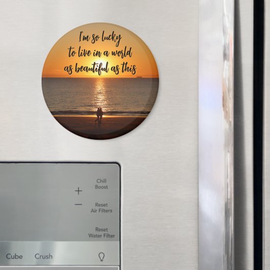 "Een wereld zo mooi als deze" Magneet (Insitu (Koelkast))