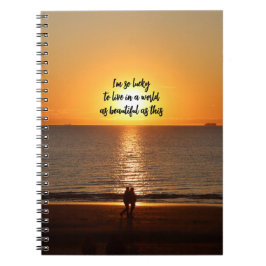 "Een wereld zo mooi als deze" Notitieboek