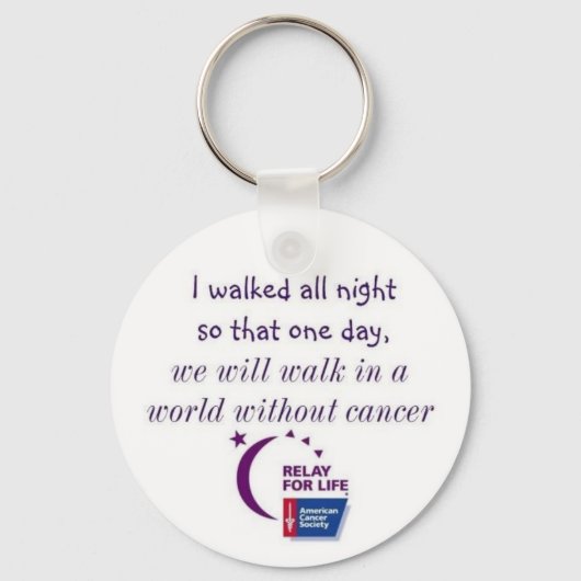 Een wereld zonder kanker sleutelhanger (Voorkant)