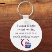 Een wereld zonder kanker sleutelhanger (Voorkant)
