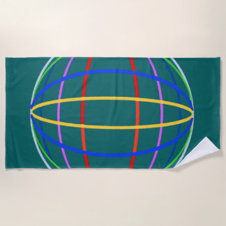 Een wereld zonder oorlog / logo strandlaken