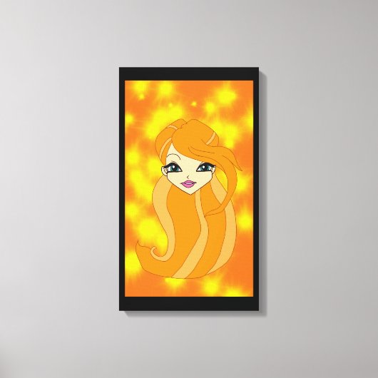 Een wereldcanvas canvas afdruk (Voorkant)