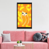 Een wereldcanvas canvas afdruk (Insitu (Woonkamer))