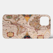 Een  Wereldkaart Circa 1600 Hoesje-Mate Case-Mate iPhone Case (Achterkant (horizontaal))