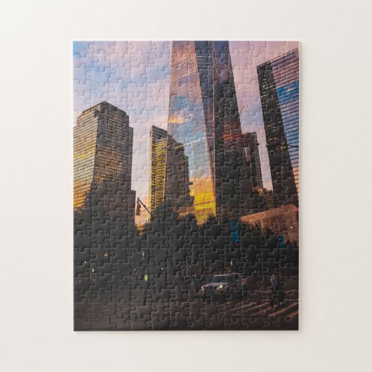 Eén wereldtower Landmark 1 World Trade Center Legpuzzel (Verticaal)