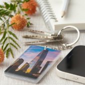 Eén wereldtower Landmark 1 World Trade Center Pla Sleutelhanger (Voorkant Rechts)