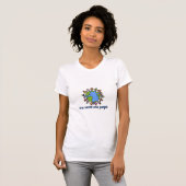 één wereldvolk t-shirt (Voorkant volledig)