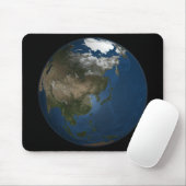 Een wereldwijd uitzicht over Azië met Arctisch zee Muismat (Met muis)