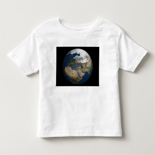 Een wereldwijd uitzicht over Europa en Scandinavië Kinder Shirts (Voorkant)