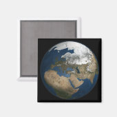 Een wereldwijd uitzicht over Europa en Scandinavië Magneet (Voorkant / Achterkant)