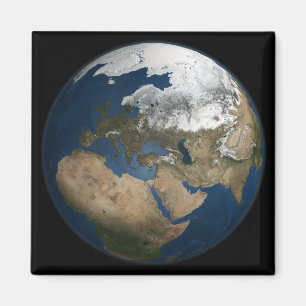 Een wereldwijd uitzicht over Europa en Scandinavië Magneet