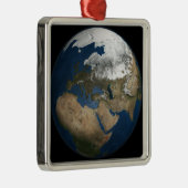 Een wereldwijd uitzicht over Europa en Scandinavië Metalen Ornament (Rechts)