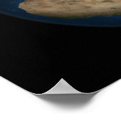 Een wereldwijd uitzicht over Europa en Scandinavië Poster (Hoek)