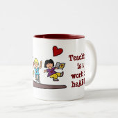 Een werk van HeART Tweekleurige Koffiemok (Voorkant rechts)