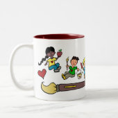 Een werk van HeART Tweekleurige Koffiemok (Links)