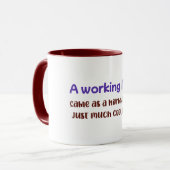Een werkende moeder is net als een gewone moeder, mok (Voorkant links)