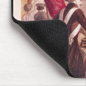 Een werknemer die zijn brood deelt met een student muismat (Hoek)