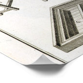 Een werkplaats en gereedschap van de spiegelmaker, poster (Hoek)