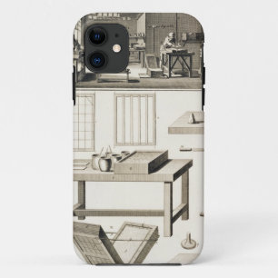 Een werkplaats en werktuigen voor papiermachines v iPhone 11 hoesje