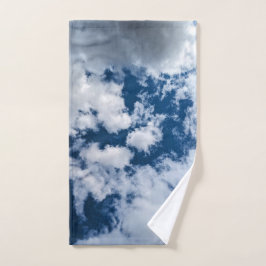 Een werveling ,in de wolken handdoek