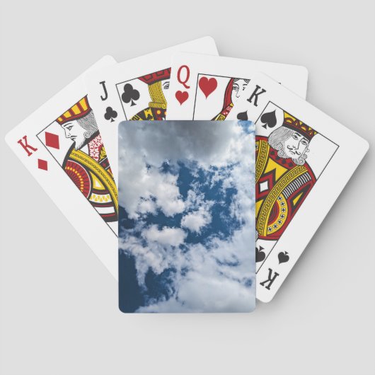 Een werveling in de wolken pokerkaarten (Achterkant)