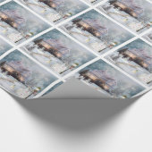 Een Western kerstfeest Cadeaupapier (Hoek)