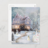 Een Western kerstfeest Feestdagenkaart (Voorkant / Achterkant)