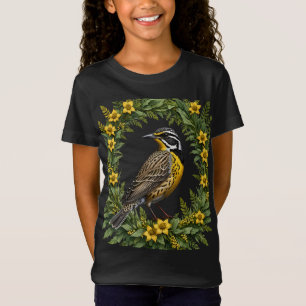 Een Westerne weide omgeven door Oregon-druif T-shirt