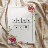 Een wetenschappelijke manier om waardering uit te  bedankkaart