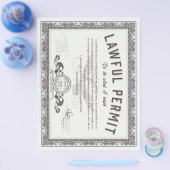 Een wettige vergunning om te doen wat je wilt flyer (Enkel)