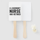 Een wettige verpleegster is uitgehongerd handwaaier (Voorkant en achterkant)